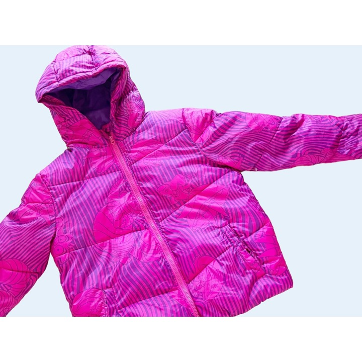 DISNEY Parks Alice In Wonderland Cheshire Cat Puffer Jacket Coat Sz Sm