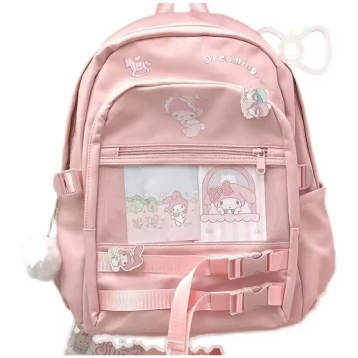 Standard Size My Melody Backpack Travel School backpack