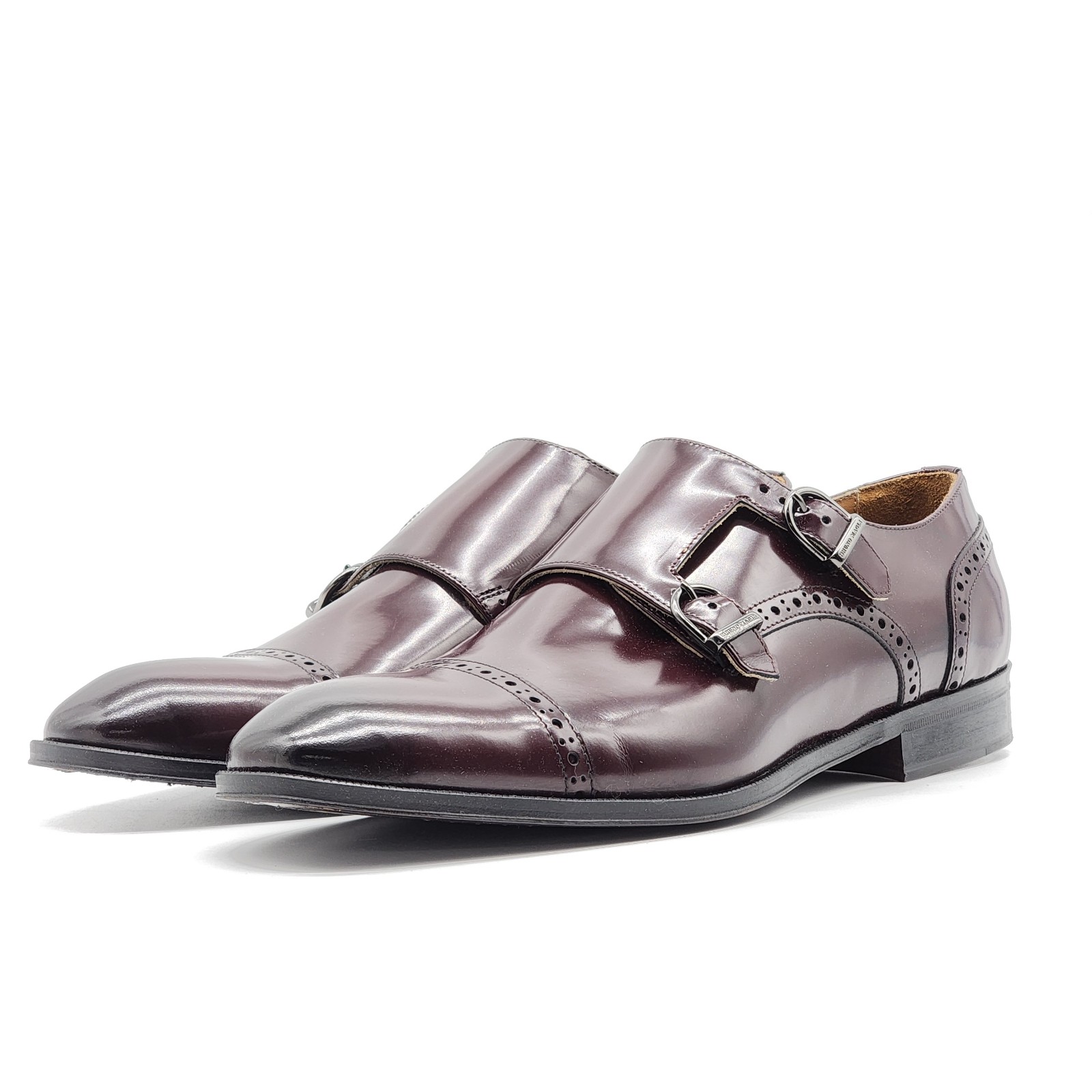 Bruno Magli Anzio Leather Monk Strap Oxford Shoes 11 500