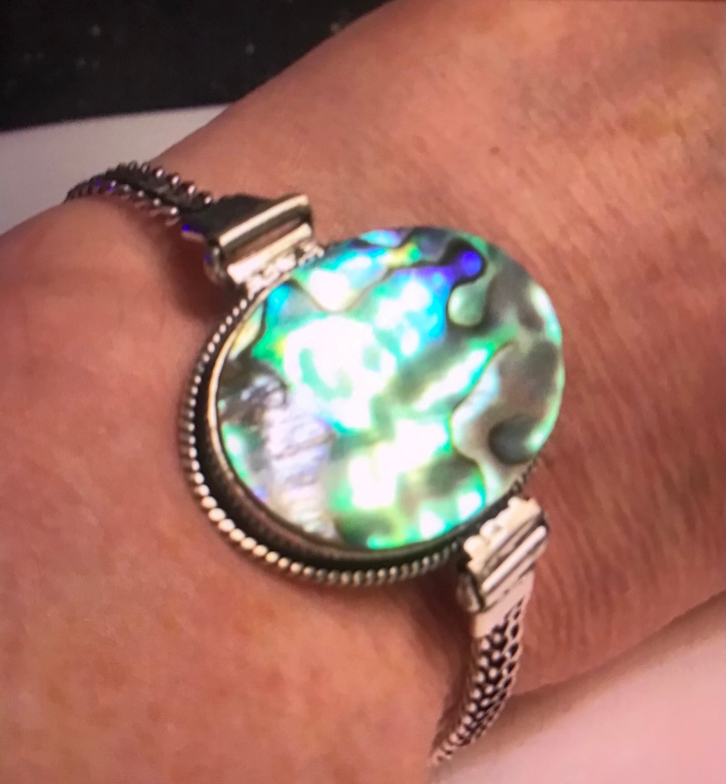 Abalone 925 Sterling Silver Bracelet