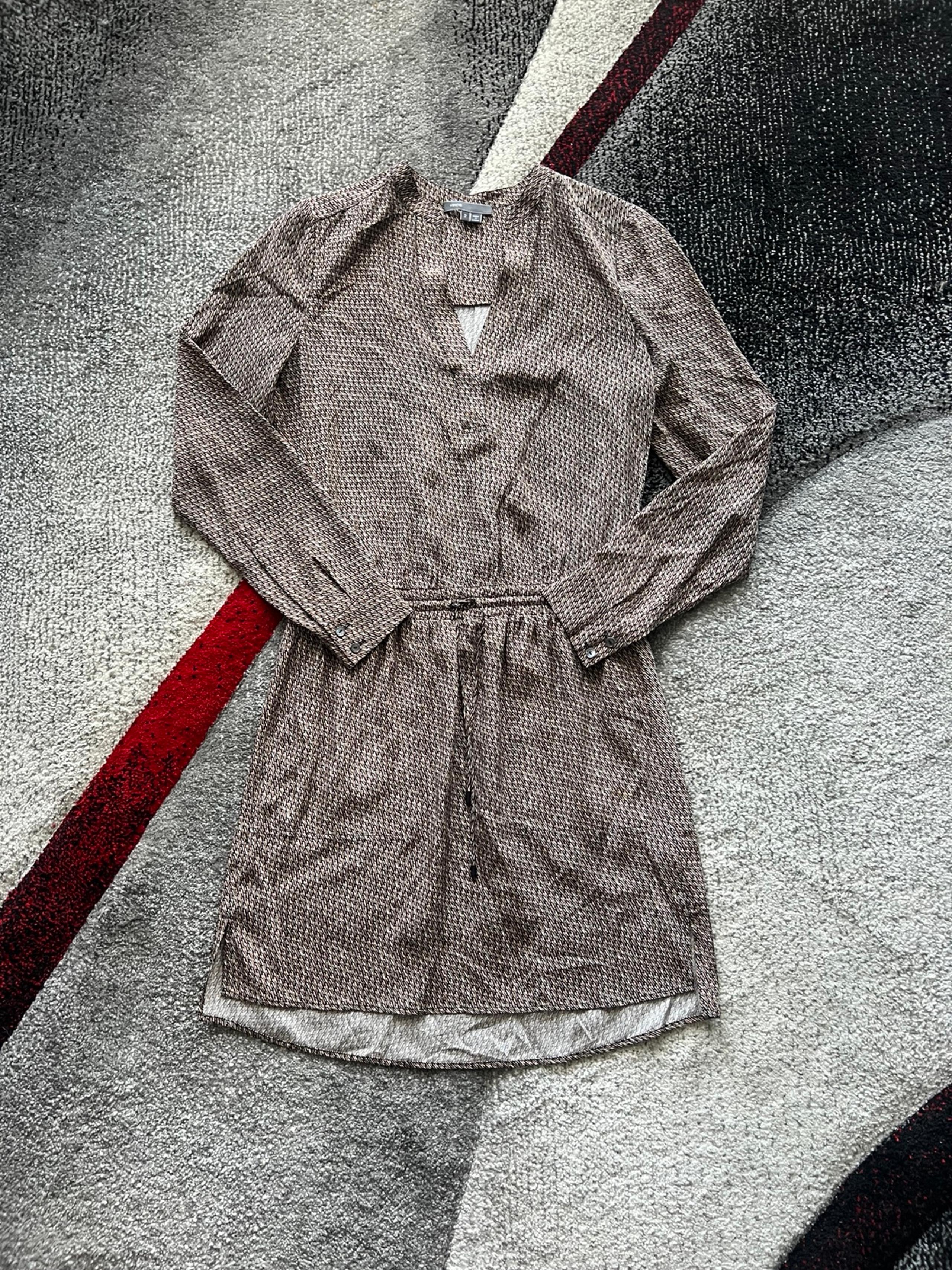 Vince Multiprint Shirt Mini Dress