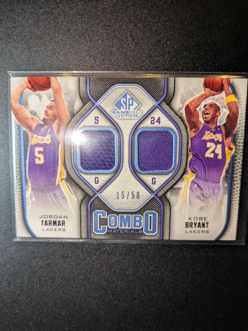 Kobe Bryant Combo Jersey Card 15/50
