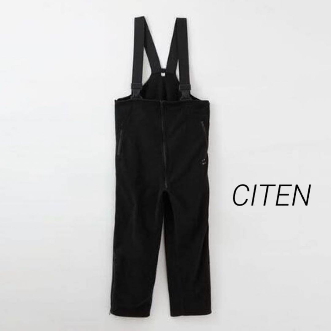 CITEN Siten Fleece Bib Pants Washable Black L Size