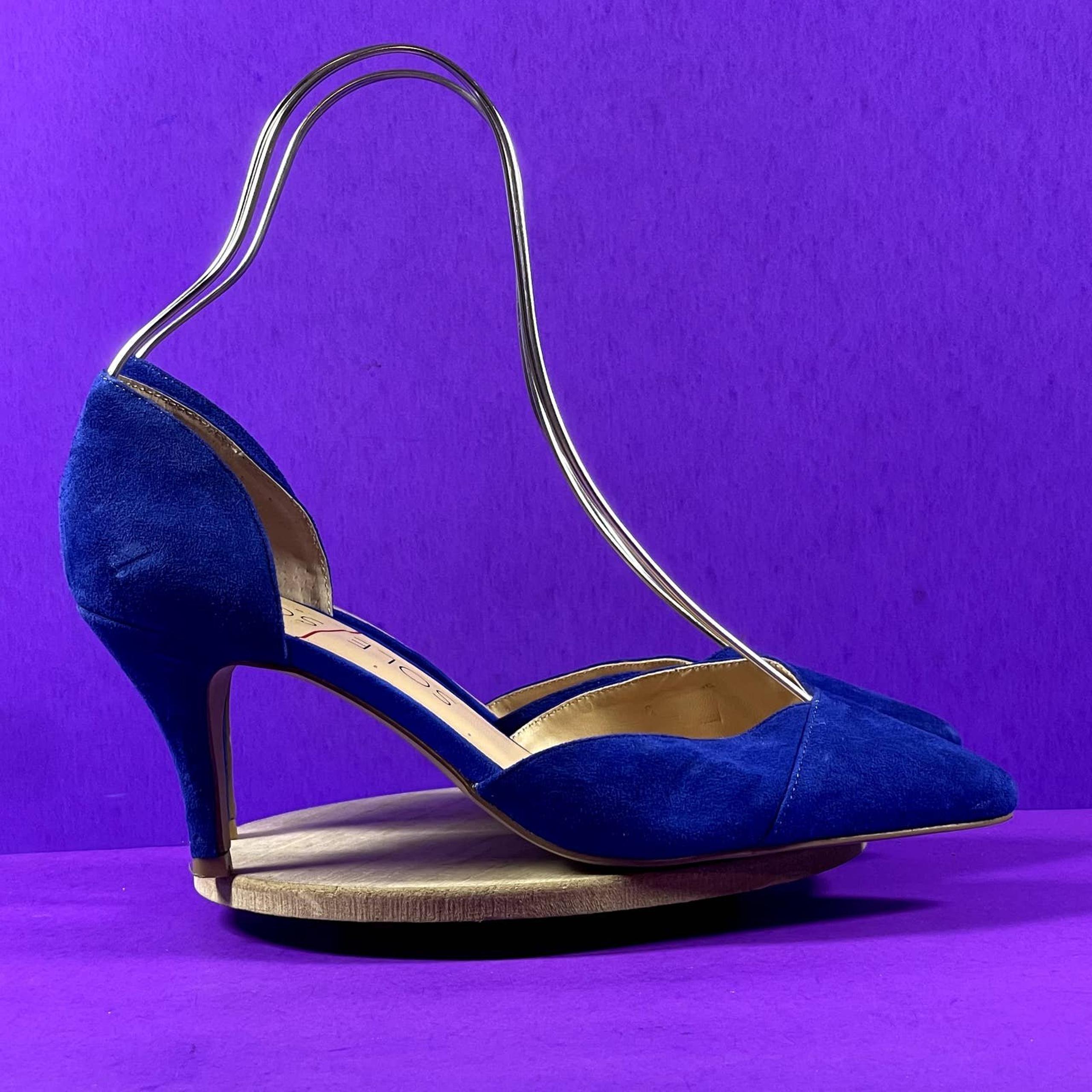 Sole Society Women's Royal Blue Pointed Toe Robbie Pumps Shoe Size 9