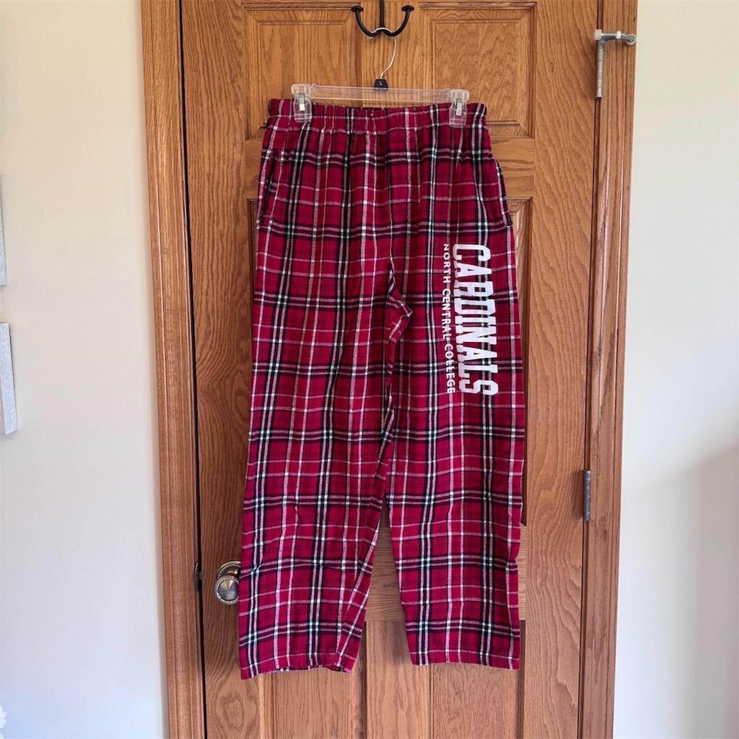 Boxercraft North Central College Cardinals Plaid Flannel Lounge Pants Unisex