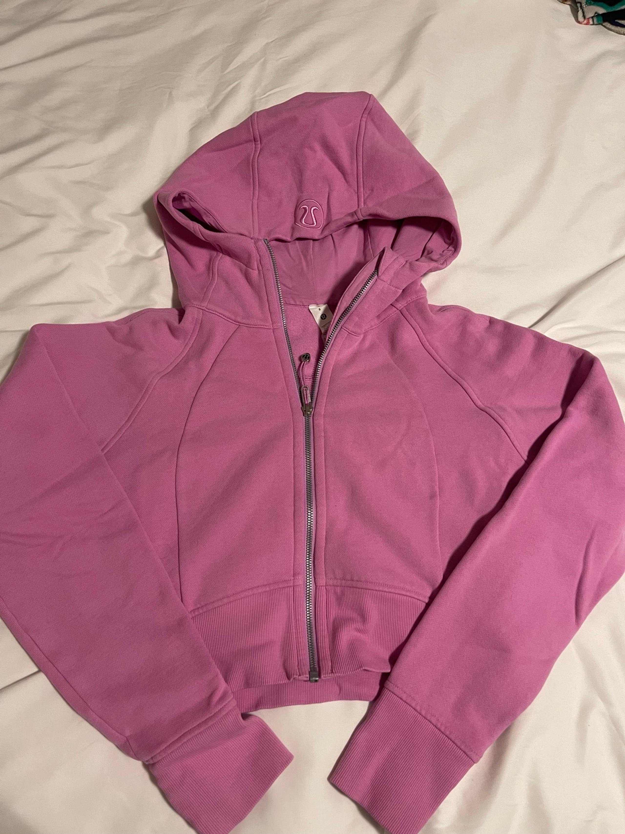 Lululemon pink scuba zip up