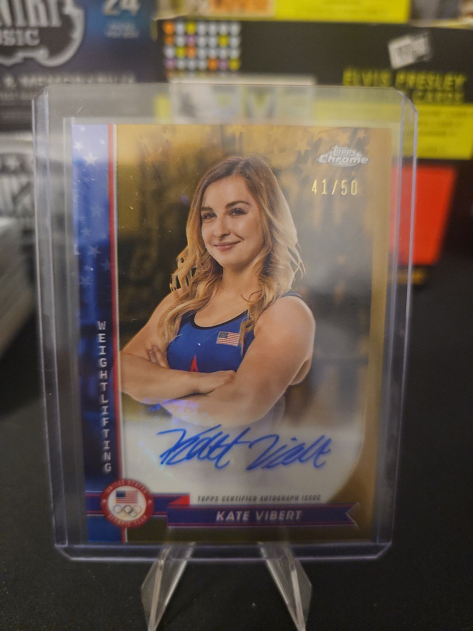 2024 Topps Chrome Kate Vibert Autograph Card (Numbered 41/50)