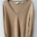 Vince Weekend Cashmere V-Neck Sweater Women's Camel Size: Large MSRP 325.00