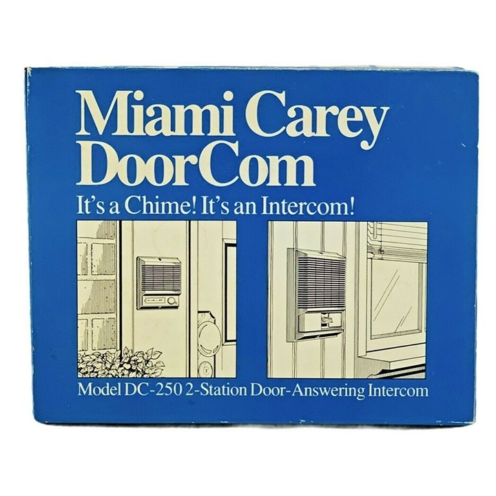 Miami-Carey DC-250 2-Station Door-Answering Intercom Chime DoorCom VTG SEALED