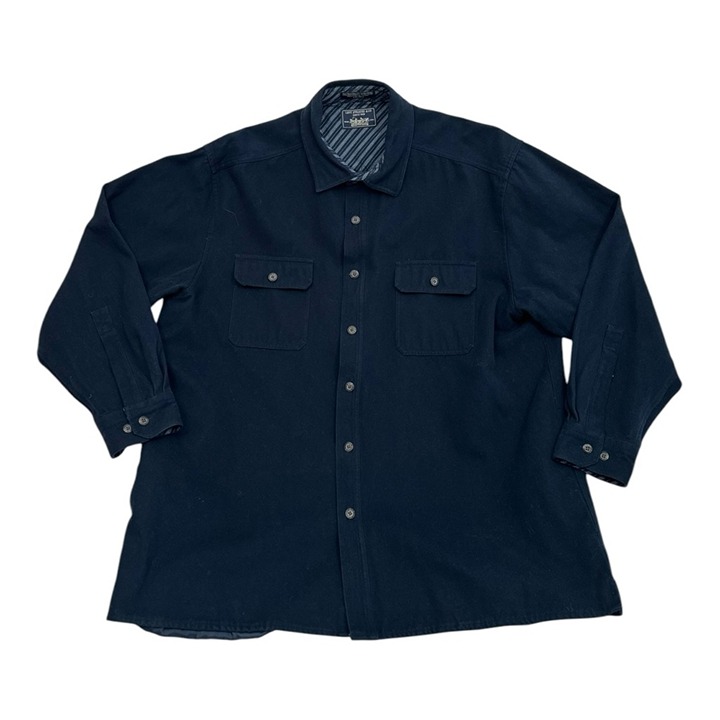 Levis Shirt Jacket Mens 2xl Blue Chamois Cloth Long Sleeve Liner Pockets Shacket