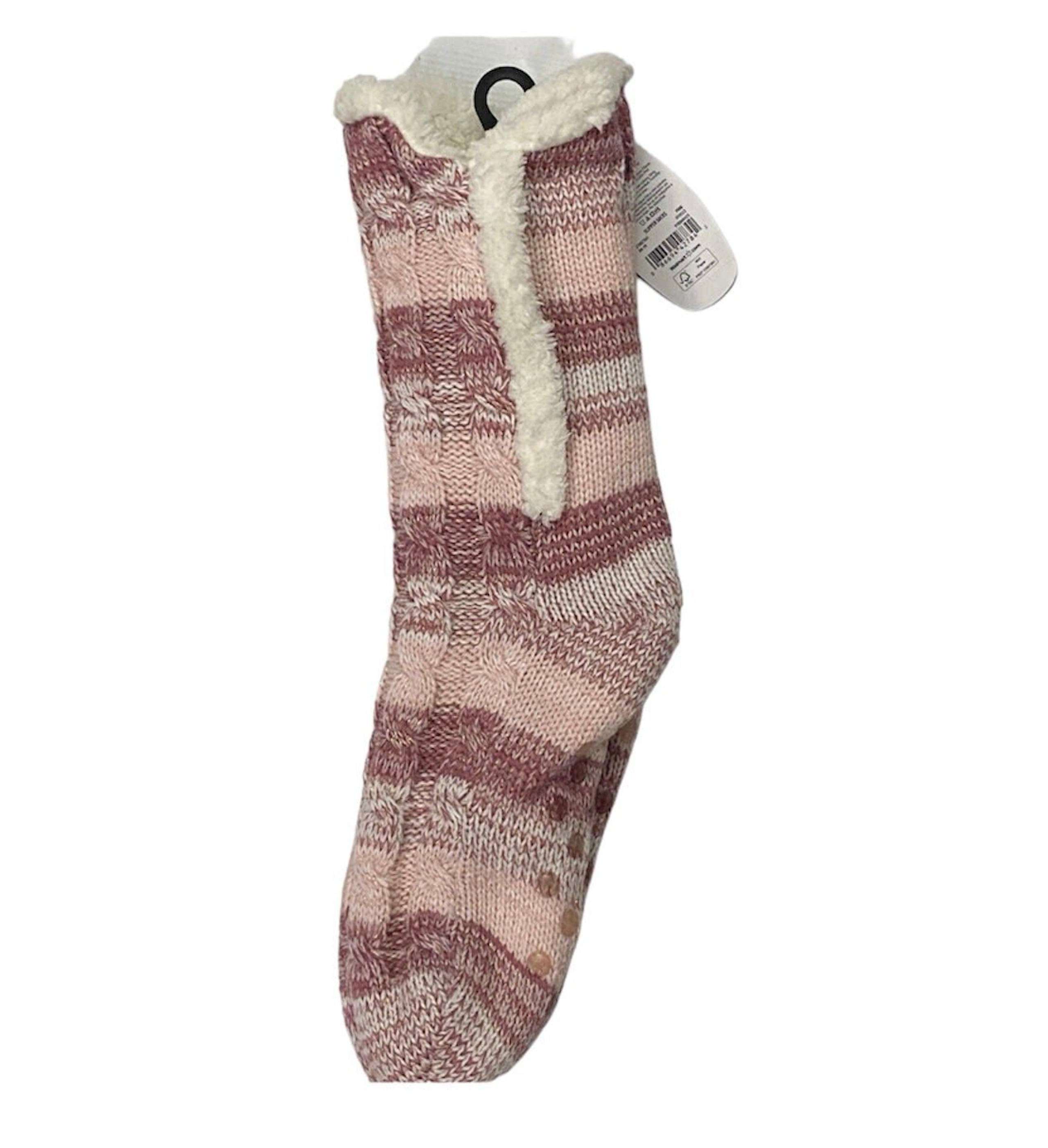 Secret Treasures Women’s Pink Slipper Socks