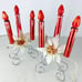 Vintage Christmas Candelabra Light Electric Candle Red White Poinsettia Retro
