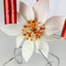 Vintage Christmas Candelabra Light Electric Candle Red White Poinsettia Retro