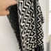 Chevron wrap fringed shawl / ruana