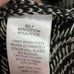 Chevron wrap fringed shawl / ruana