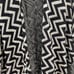 Chevron wrap fringed shawl / ruana