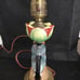 Antique Leviton porcelain lamp excellent condition beautiful craftsmanship