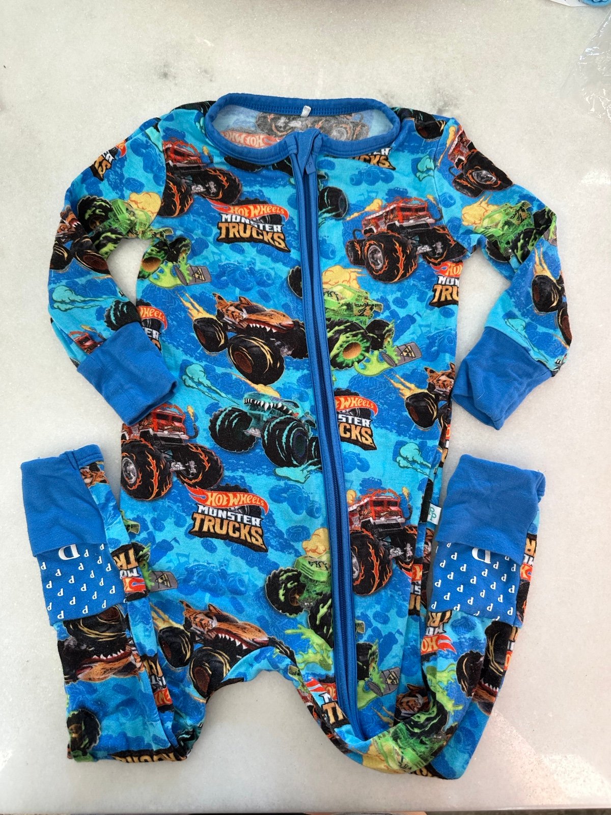 Posh Peanut Hot Wheels Monster Trucks 9-12 Months