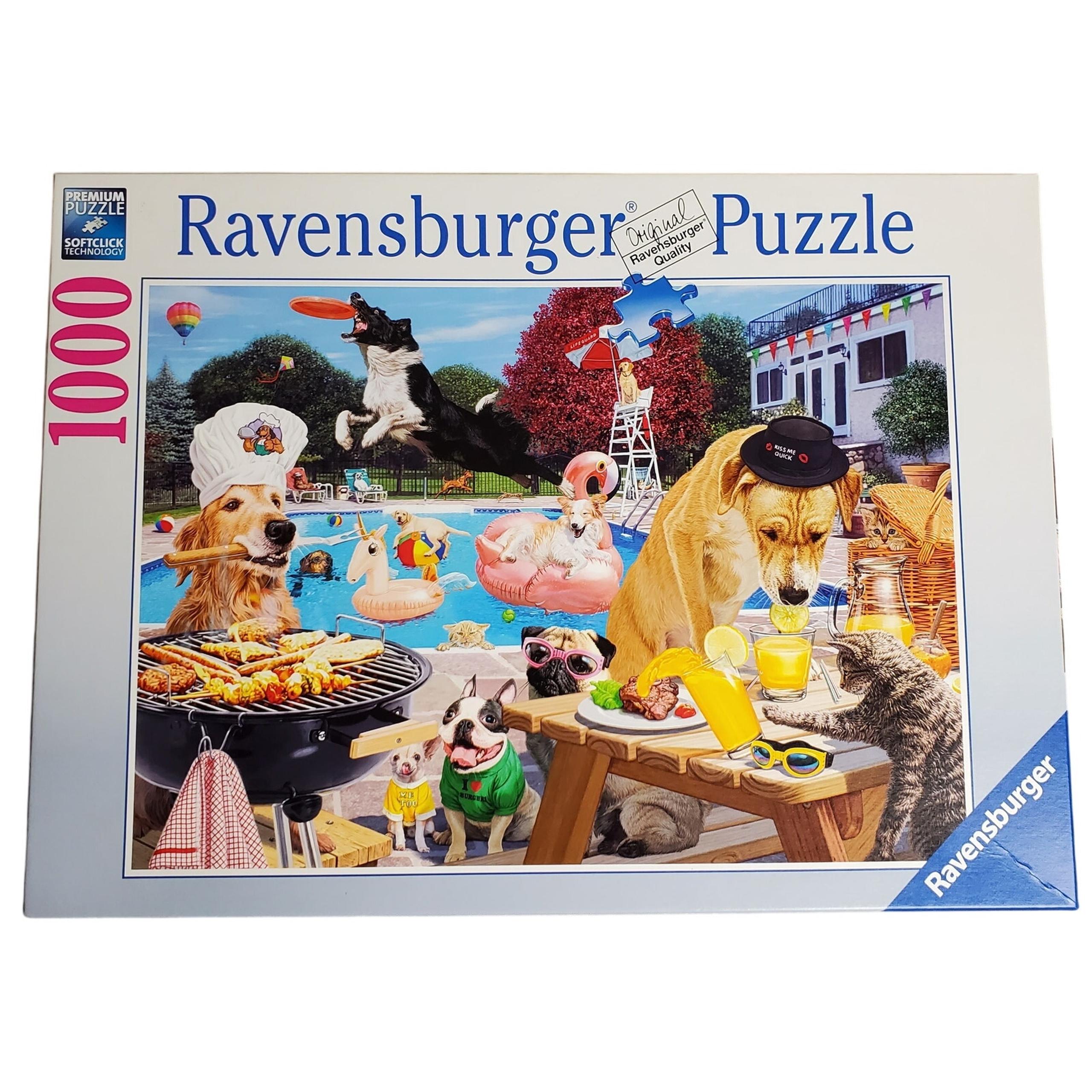 Ravensburger Dog Days of Summer 1000 Piece Jigsaw Puzzle Pre-Owned
