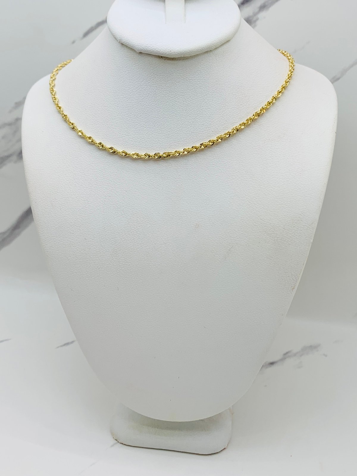 ❤️ 10k Gold necklace for kid baby or women’s choker rope ❤️ 16” long necklace