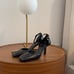 MASSIMO DUTTI Black Leather High-heel Shoes