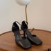 MASSIMO DUTTI Black Leather High-heel Shoes