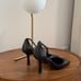 MASSIMO DUTTI Black Leather High-heel Shoes