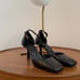 MASSIMO DUTTI Black Leather High-heel Shoes