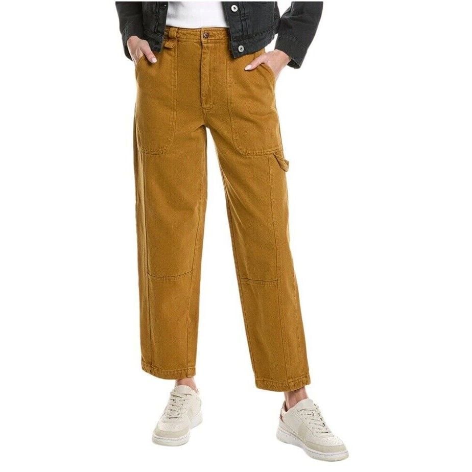Alex Mill Womens Phoebe Cargo Straight Pants in Brown Size 25
