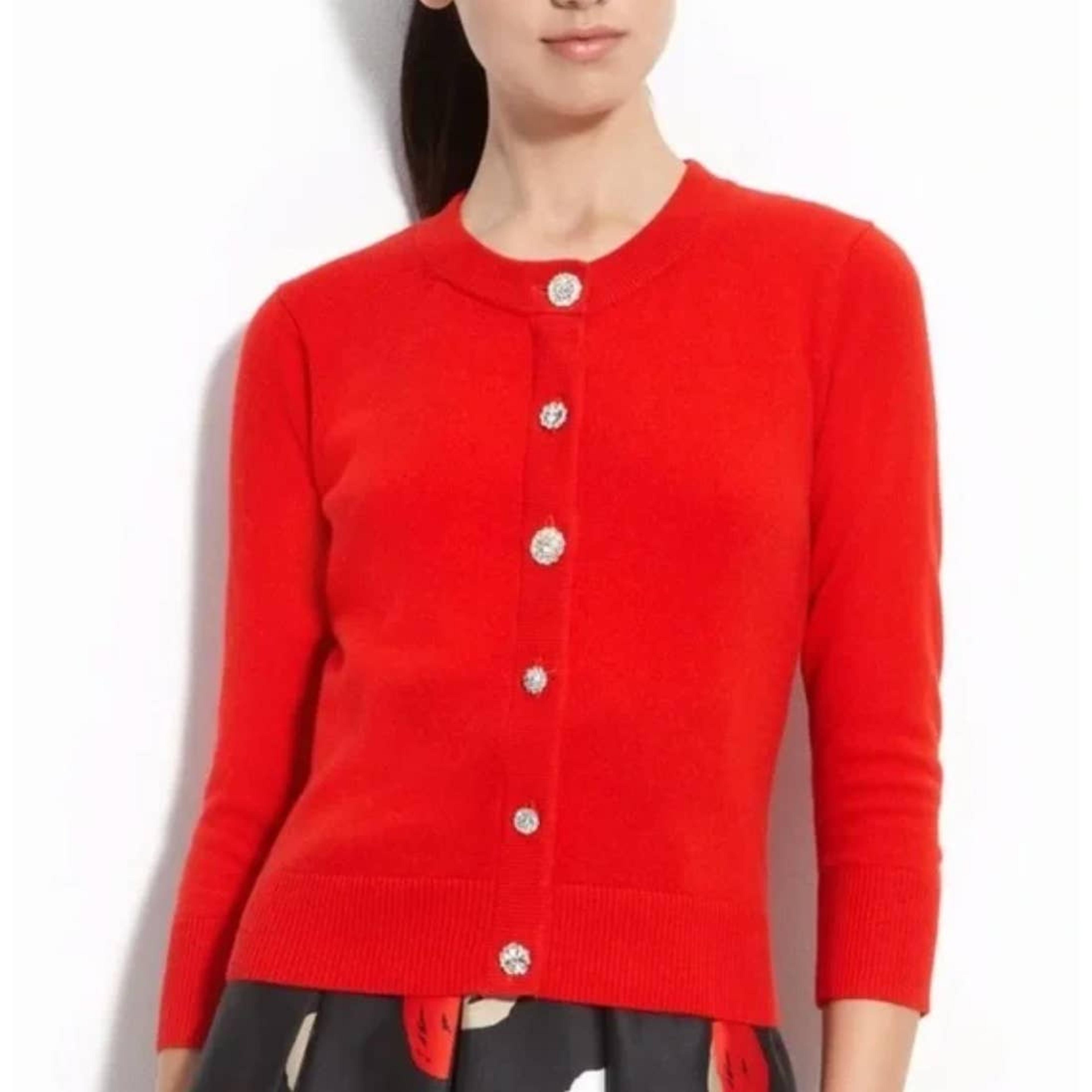 Kate spade red cardigan Clearance