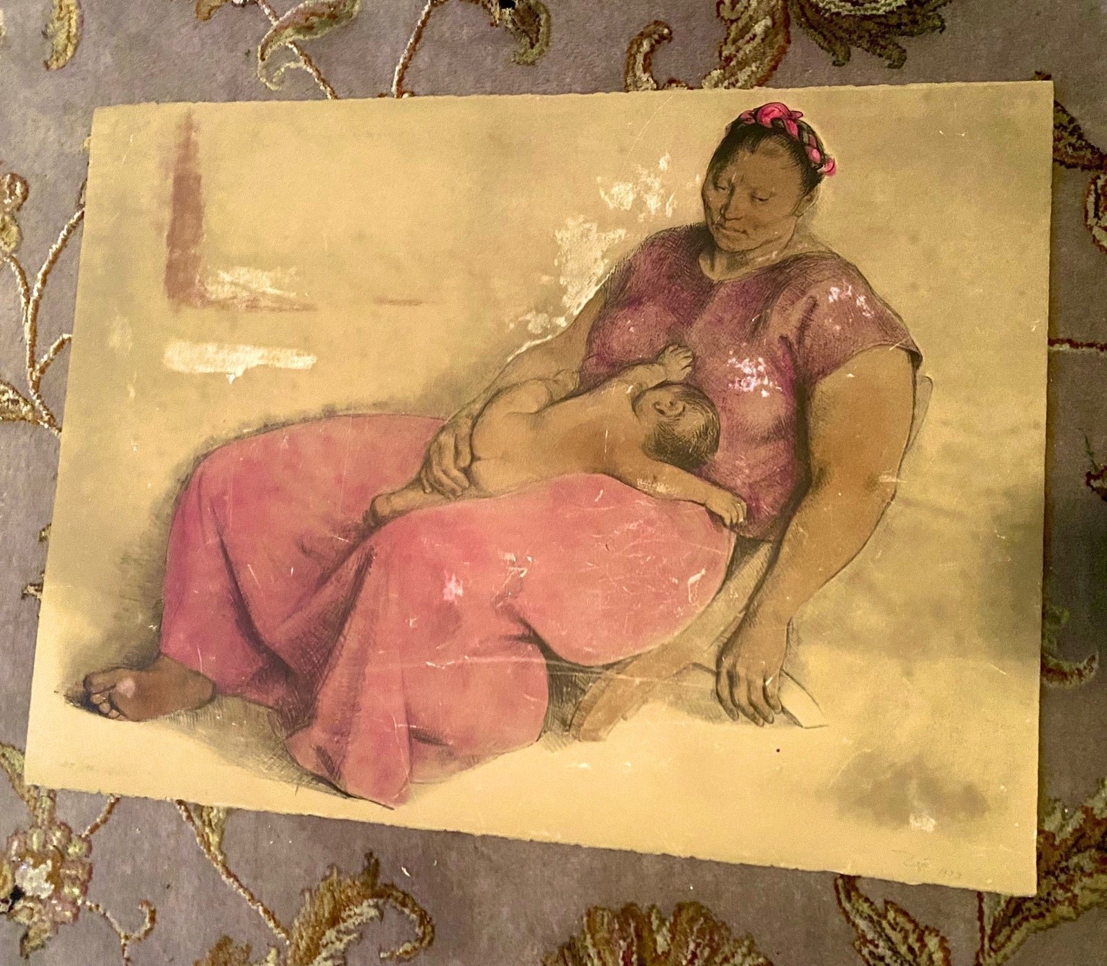 FRANCISCO ZUNIGA signed Lithograph