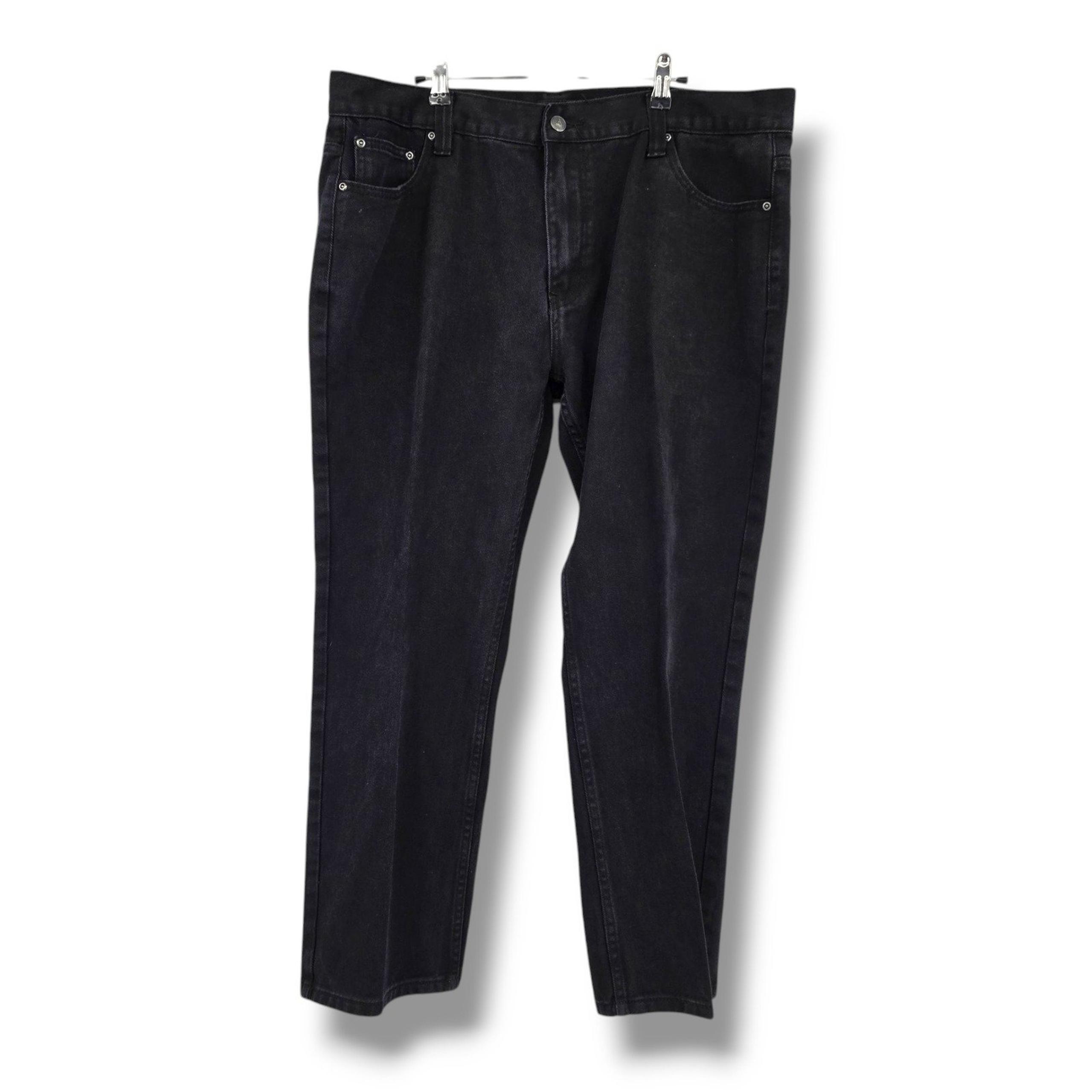 Access Relaxed Fit Jeans Black Wash Denim Pants Casual Everyday Wear Size 42