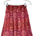 Misa Emanuela Septima Tapestry Burgundy Ruffle Maxi Skirt | Size M