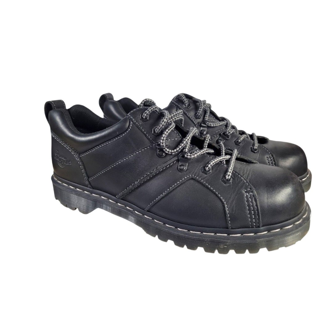 Dr. Martens Finnegan Black Leather Lace-Up Shoes Mens Size 13US