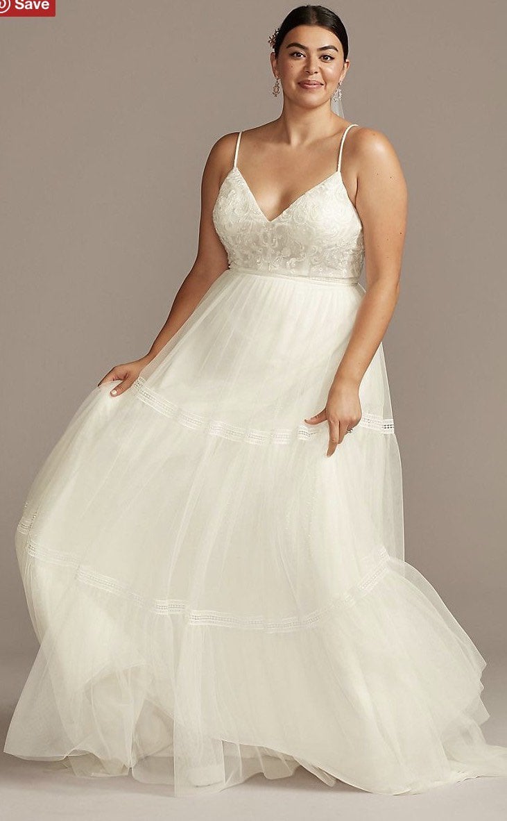 Melissa Sweet Corset Top Wedding Dress