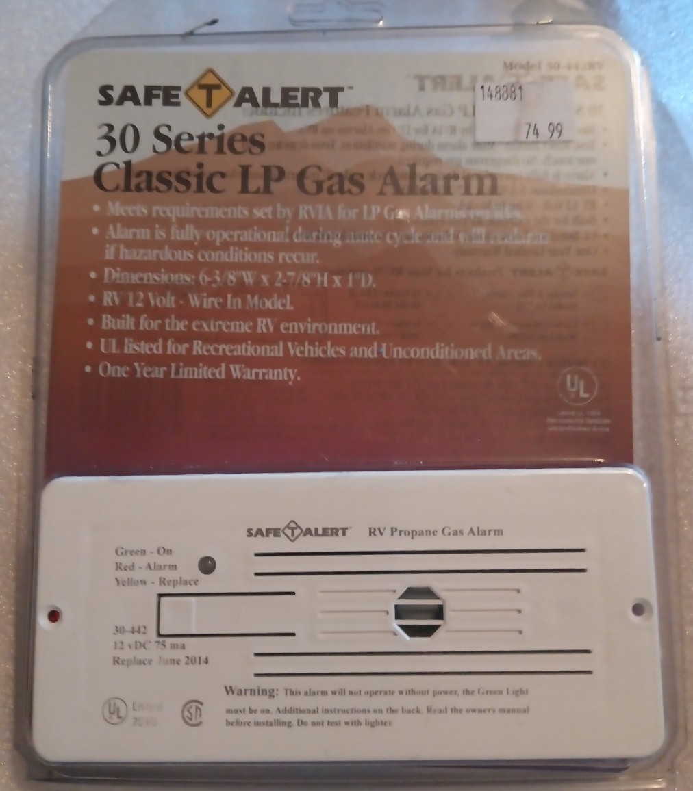 Safe T Alert 30 Series Classic LP Gas Alarm for RVs