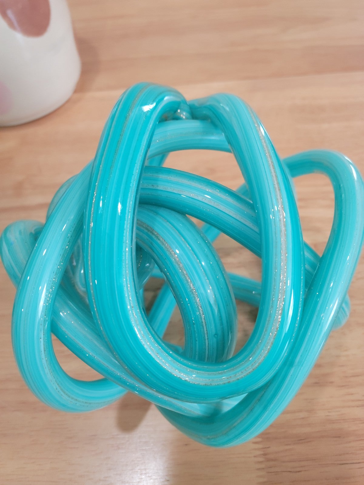 Hand blown glass art piece