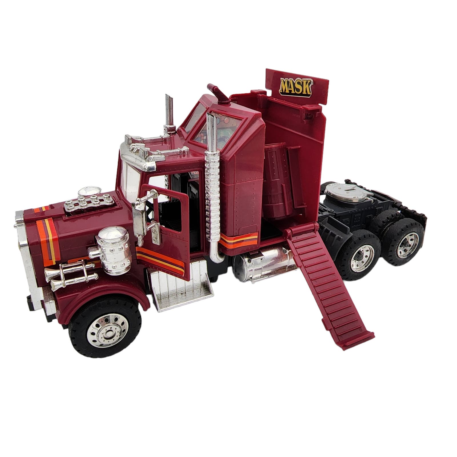 1985 MASK Rhino Series 1 Vintage Tractor Trailer Semi Truck Toy Vehicle Red