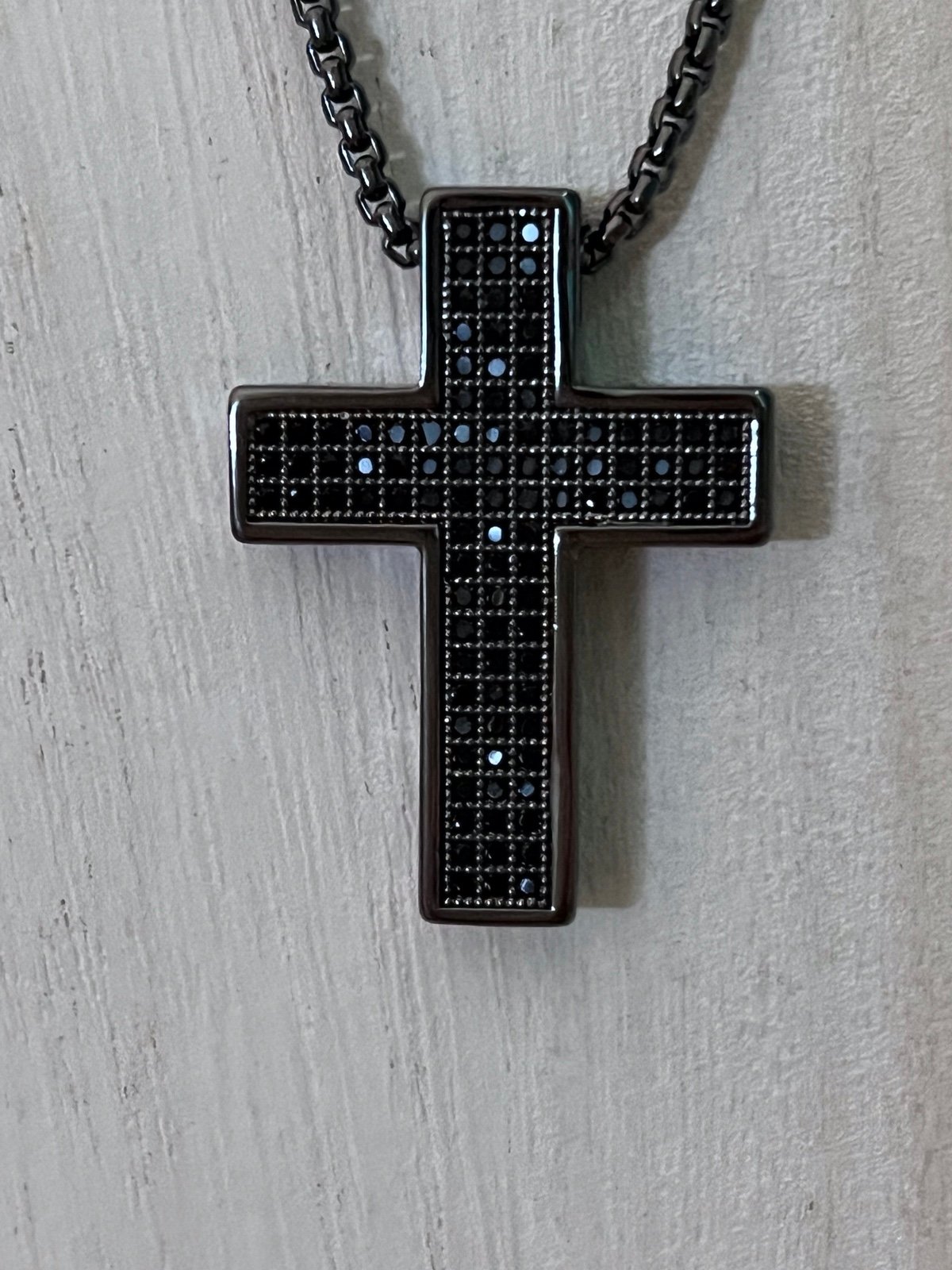 Parklane UNISEX Hematite Cross “Christian”