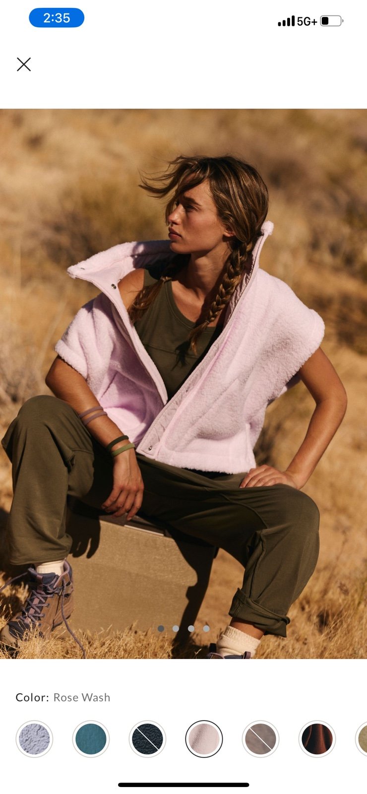 Free People Scout it Out Fleece Vest