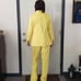 70s Hand Made Yellow Leisure Suit