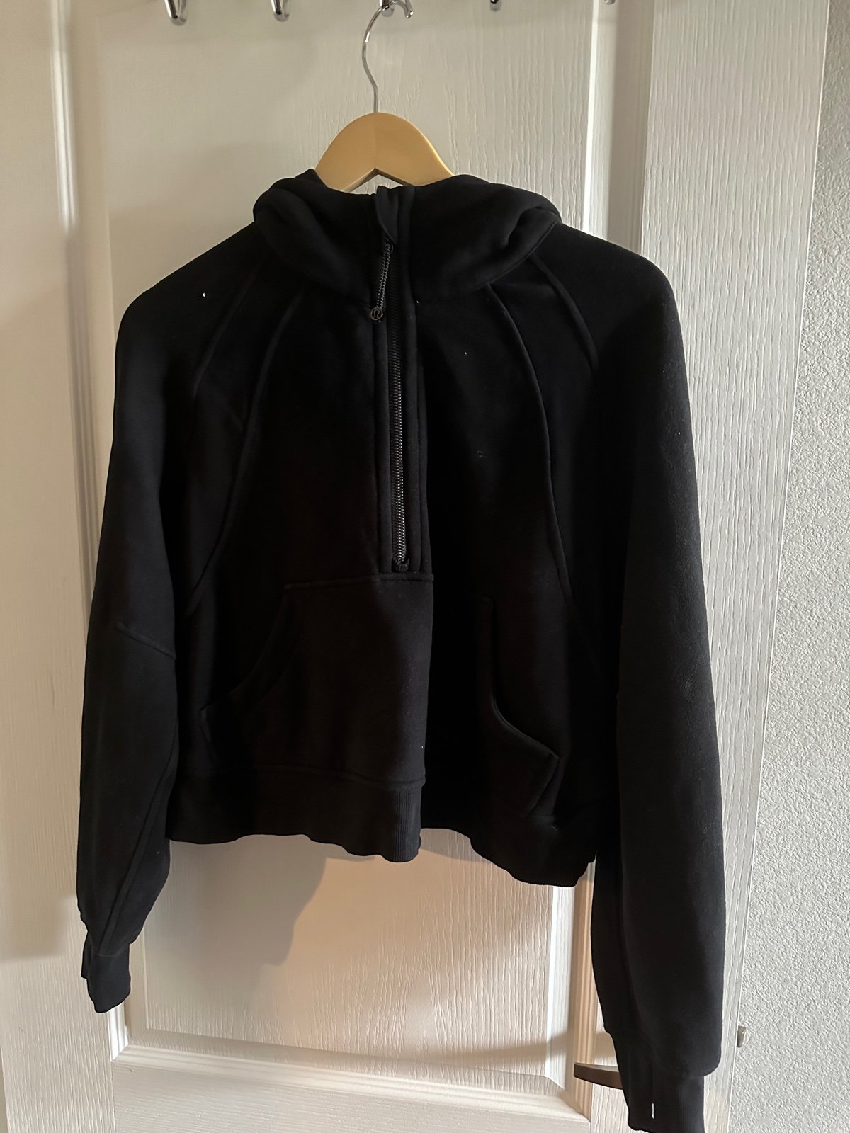 Black half zip scuba lululemon