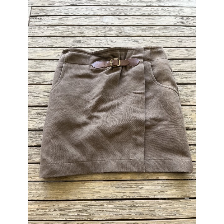 Sandro Brown Skirt with Belt