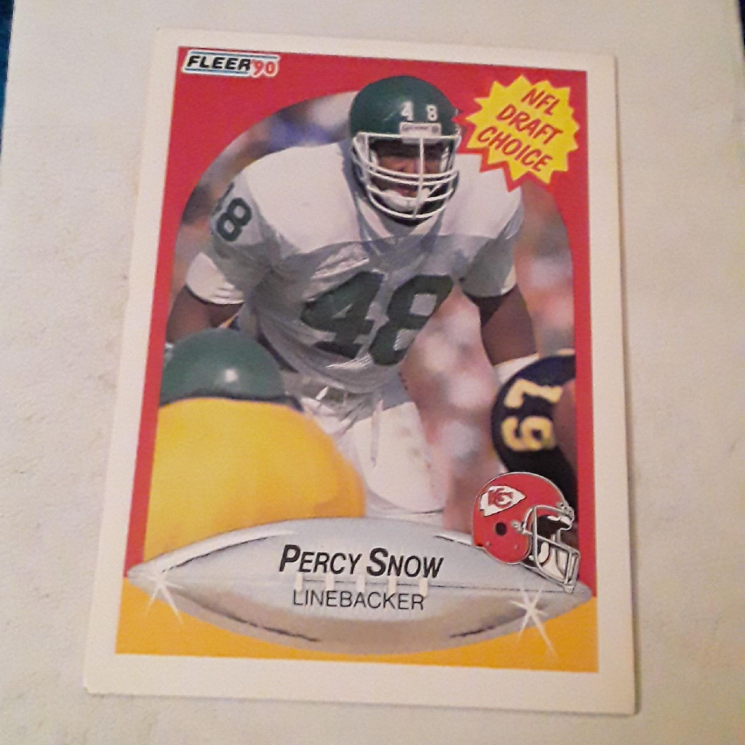 1990 fleer percy snow