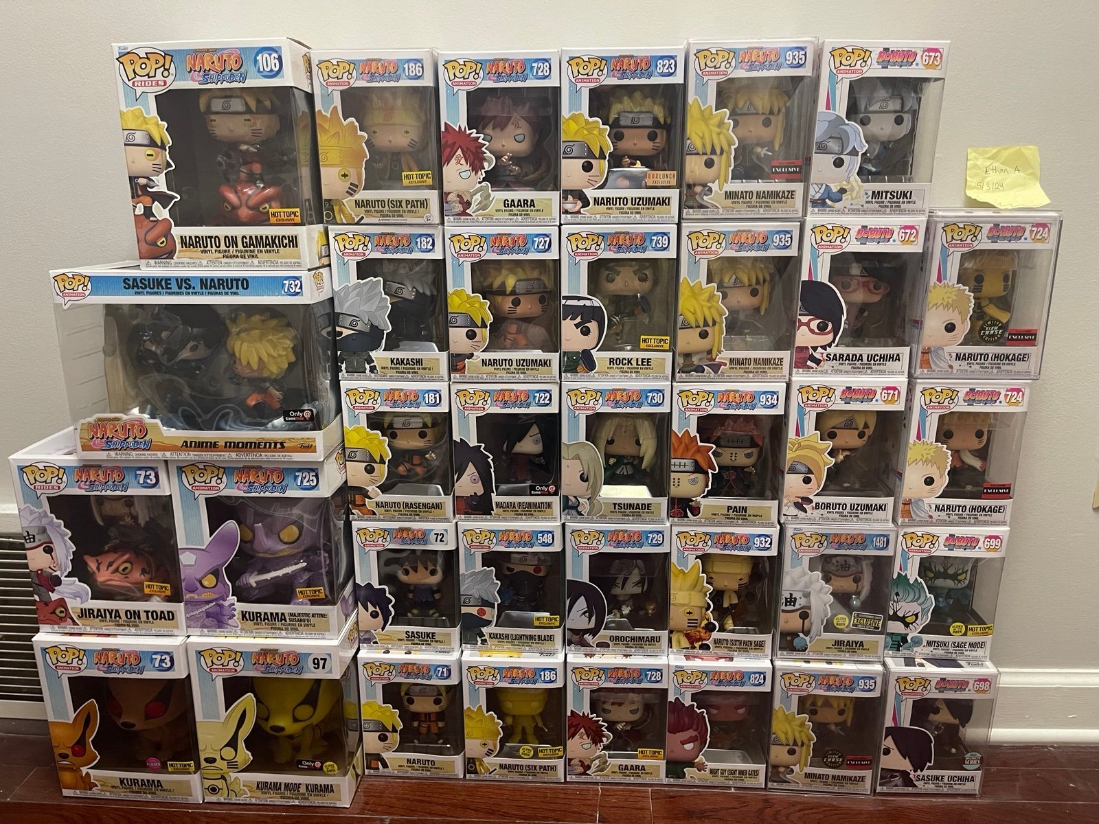 Naruto funko pop lot