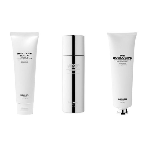 Sacheu Beauty Clean Vegan Skincare Set - 3 Products Cruelty Free Cleansing Balm