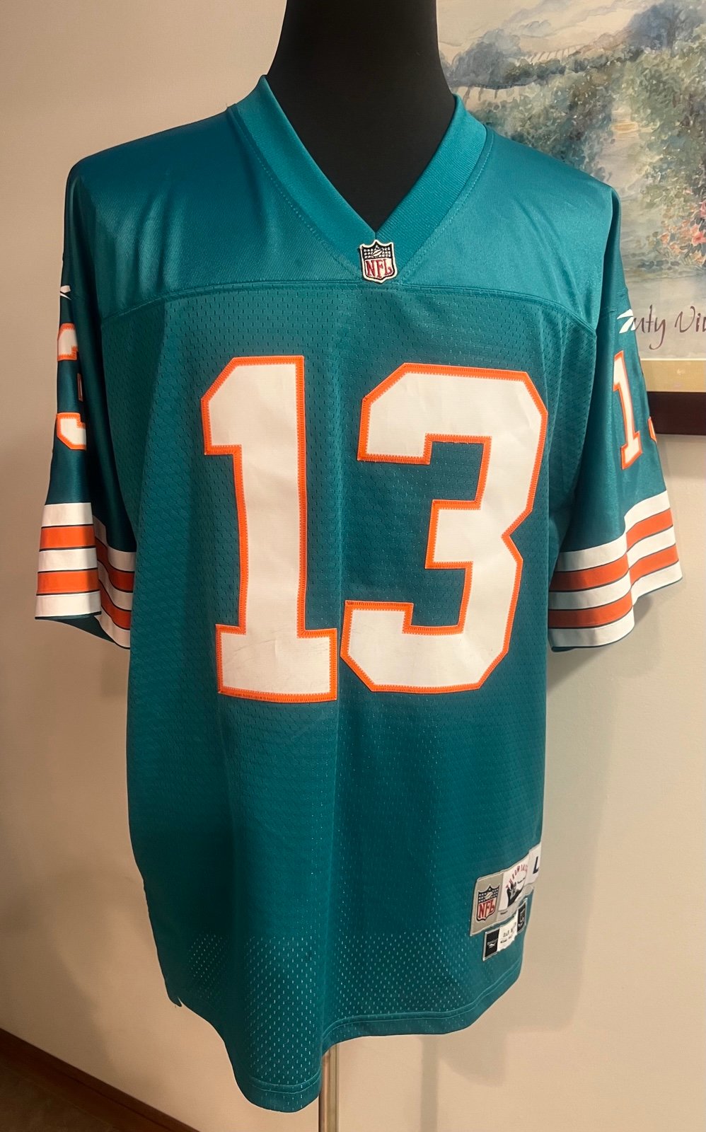 Reebok | NFL Throwbacks Dan Marino 13 football Jersey. Size: L
