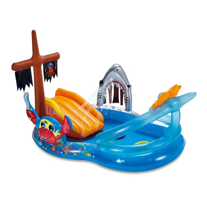 Kids Pirates Inflatable Pool & Slide