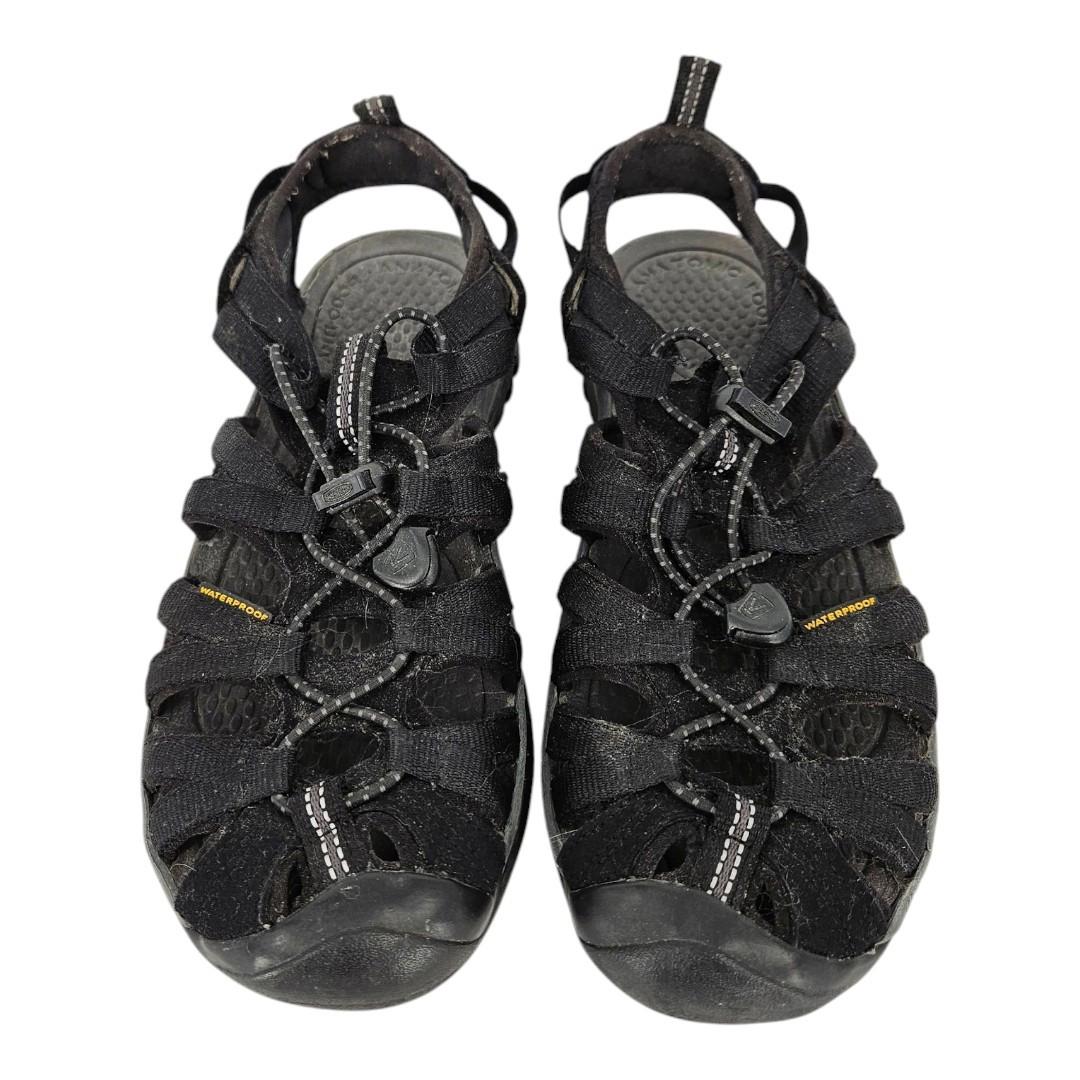 KEEN KMX Waterproof Sandals Womens Size 7 Black Drawstring Closed Toe Athletic