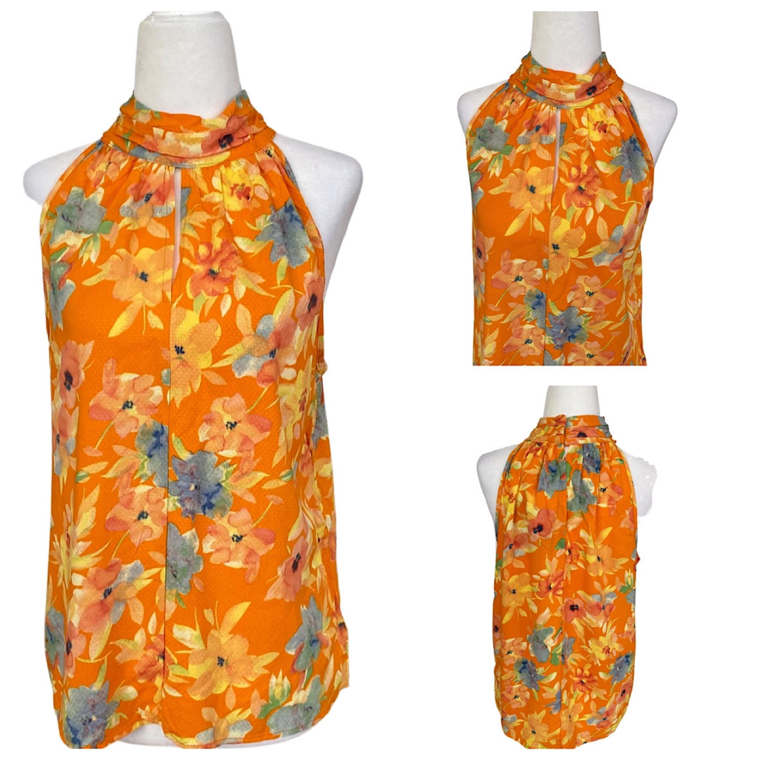 Cynthia Rowley Floral Halter Top: Size: Small